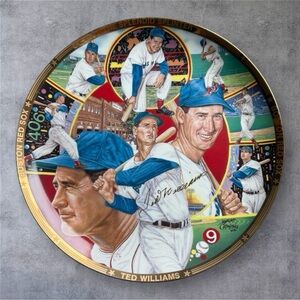 Ted Williams Commemorative Plate